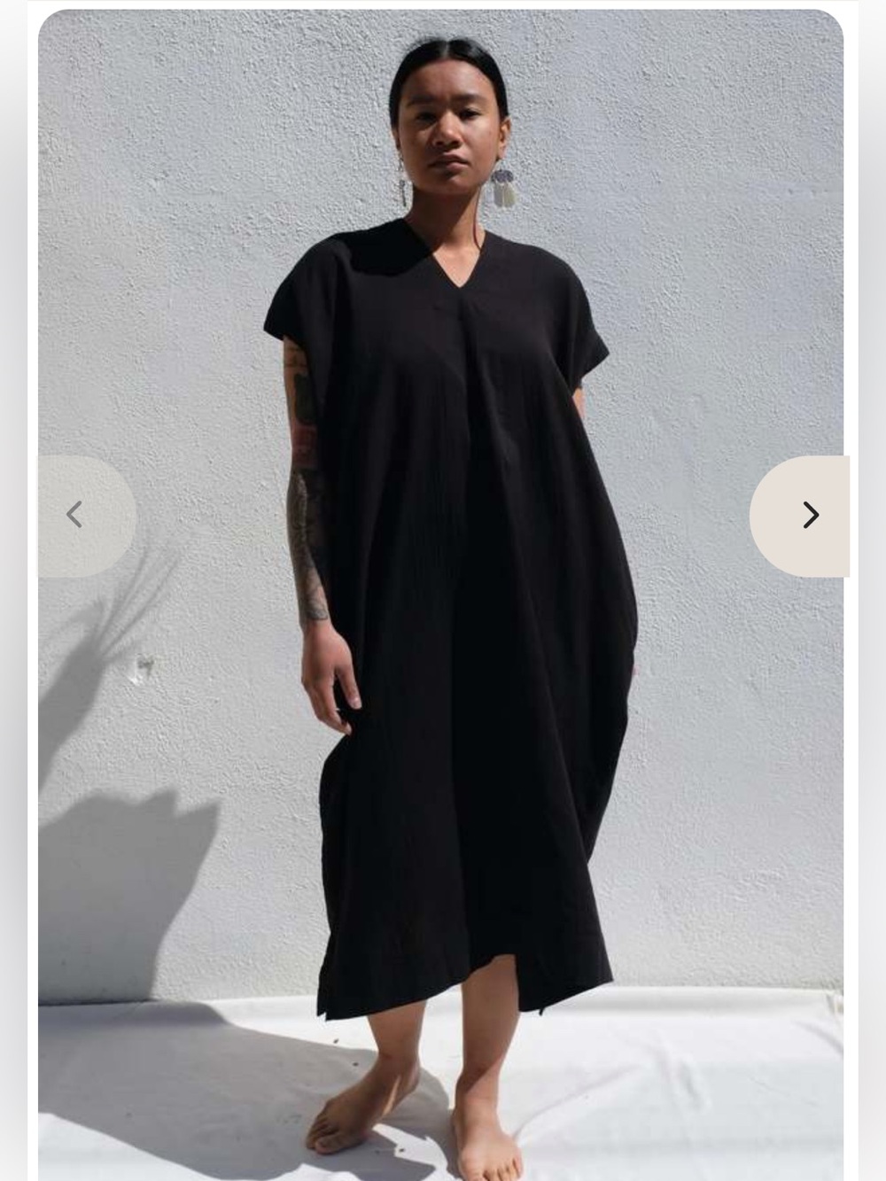 Atelier Delphine Long Crescent Dress Black Size S